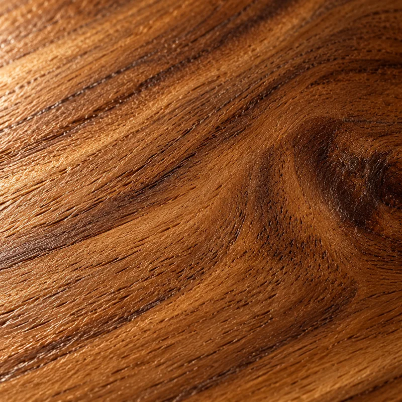 Serat kayu oak dari dekat