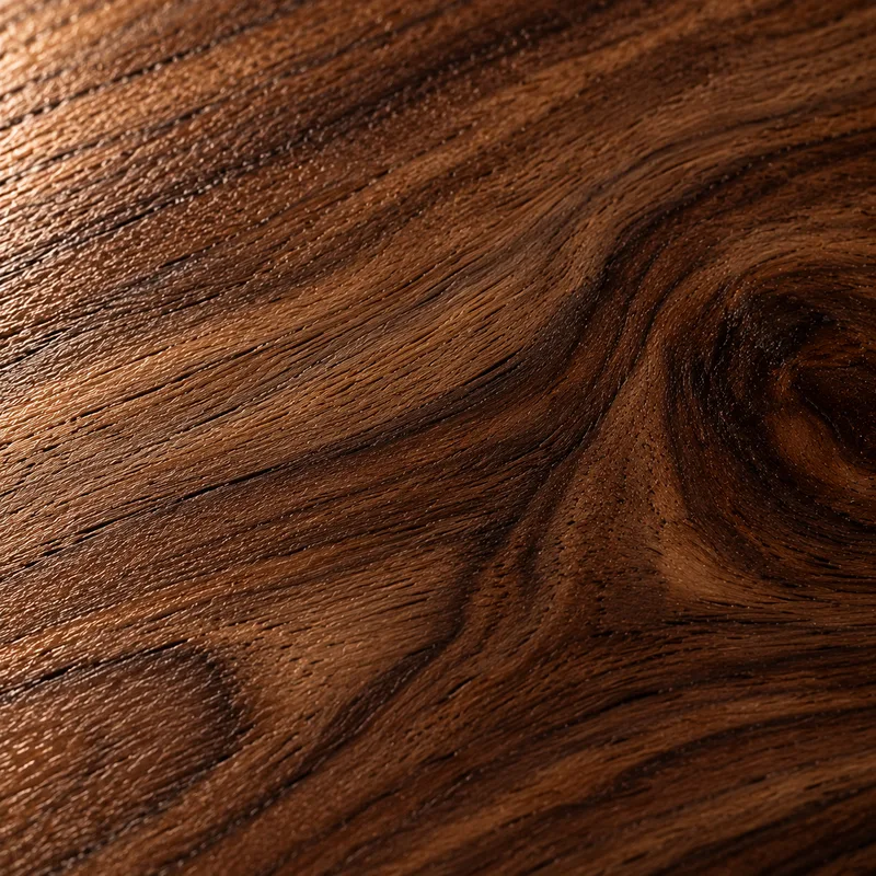 Serat kayu walnut dari dekat